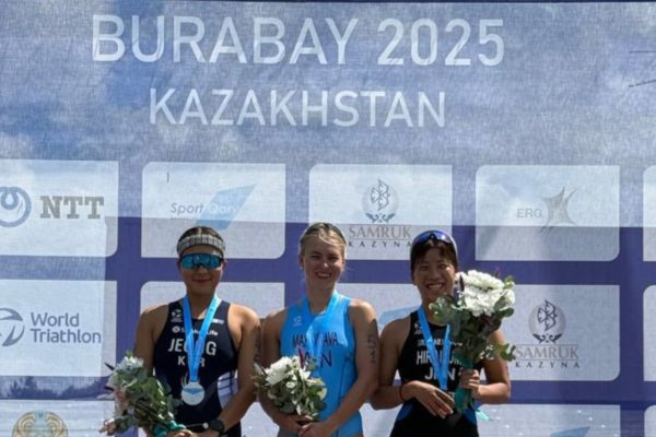 Белоруска Алина Синевич завоевала бронзу на этапе Кубка Азии по триатлону