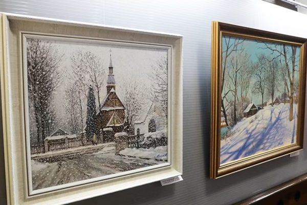 Первая минская выставка художника Юрия Лешика открылась в кинотеатре «Центральный»